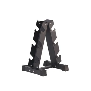 Compact Triangular Multi-Layer Dumbbell Rack with Slot Design for Weight Equipment Storage
