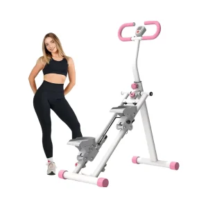 Compact Whole Body Workout Vertical Climber Exercise Machine Adjustable Handlebar Home Gym Cardio Exercise Stair Stepper Steel