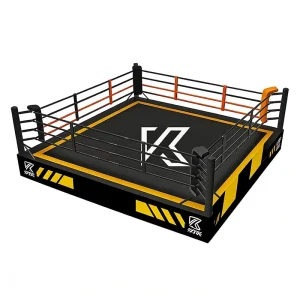 Competition Boxing Ring Platform With 4 Ropes Canvas Corner Pads Steel Frame Custom Size Gym