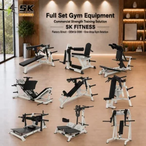Complete Gym Equipment Package for Fitness Centers, Plate-Loaded Machines, Full Set Strength Training