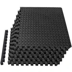 Composite Rubber Gym Floor Mat 50cm x 50cm x 20mm, Anti-Slip, Shock Absorption, Sound Insulation