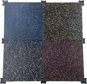 Composite Rubber Tile Gym Floor Mat Anti-Skid Waterproof
