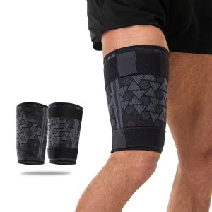 Compression Thigh Sleeves Muscle Strain Brace Straps