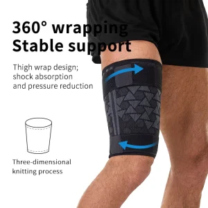 Compression Thigh Sleeves Muscle Strain Brace Straps