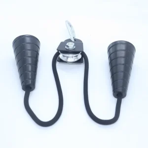 Cone Tricep Rope Bicep Pulldown Attachment with Aluminum Lock, Gym Cable Accessory