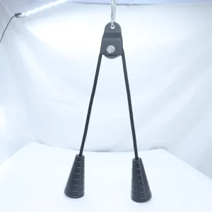 Cone Tricep Rope Bicep Pulldown Attachment with Aluminum Lock, Gym Cable Accessory