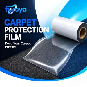 Contractor Carpet Protection Roll Residue-Free Soft Plain-Surface High-Tensile-Strength PE Film OEM Manufacturer