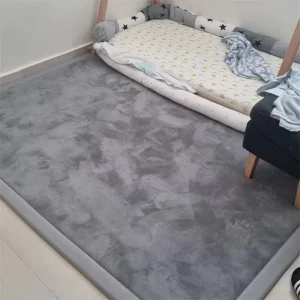 Coral Velvet Memory Foam Extra Thick Water Resistant Pet Friendly Childproof Kids Play Mat