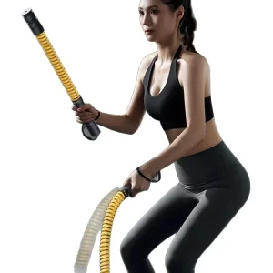 Cordless Spring Resistance Battle Rope for Full-Body Indoor/Outdoor Fitness Training