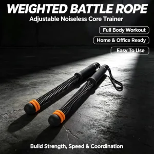Cordless Stainless Steel Spring Battle Rope 38mm 50ft Custom Multifunctional for Arm Strength Training