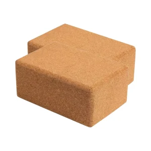 Cork Wood Yoga Blocks Wooden Brick Cube Stretch Blocks Eco Friendly Yoga Accessories for Women Ideal for Yoga Pilates Stretching