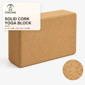 Cork Yoga Block, High Density, Non-Slip, for Home Pilates Exercise, Factory