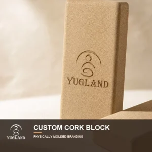 Cork Yoga Block High Density Supportive Natural Jute Foam Free Block for Physical Recovery