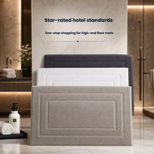 Cotton Anti Slip Quick Dry Bath Mats for Hotel Use Washable Jacquard Floor Towel