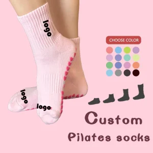 Cotton Double-Sided Anti-Slip Grip Yoga and Pilates Reformer Socks for Women, Low-Cut, Manufacturer