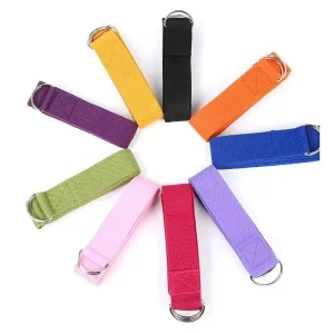 Cotton Elastic Pull Strap Exercise Band 1.5m/2m for Pilates and Yoga