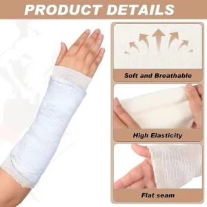 Cotton Tubular Elastic Bandage with Stretch for Dressing Retention and Sports Injury Protection