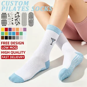 Cotton Women’s Anti-Slip Grip Yoga Ballet Pilates Barre Socks