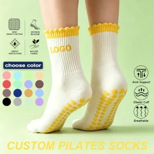 Cotton Women’s Grip Yoga Ballet Athletic Pilates Socks