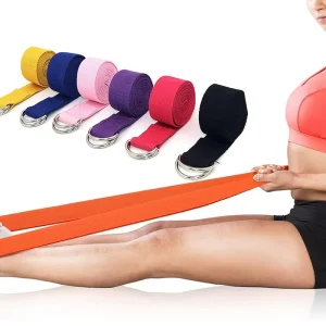 Cotton Yoga Band Exercise Pilates Bar Fitness Bands Light Fabric Resistance Bands Tension Straps Shape Body Lines Easy to Carry