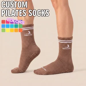 Cotton Yoga Grip Socks for Women Non Slip Pilates Socks for Fitness Club
