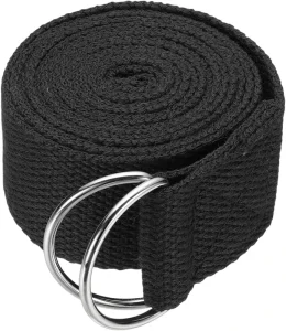 Cotton Yoga Strap Belt with Loop for Hamstring Stretching