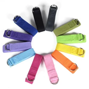 Cotton Yoga Strap for Pilates Stretching and Exercise