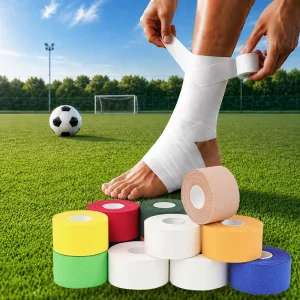 Cotton Zinc Oxide Tape Sports Strapping Tape for Football Training and Athletic Support