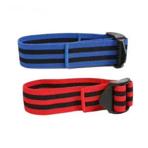 Cotton and Rubber BFR Bands, 5 cm Wide, Blood Flow Restriction Exercise Bands