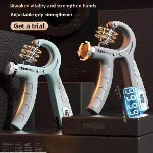 Counting Polypropylene Hand Grip and Finger Trainer, Adjustable Arm Strength Exercise Gripper