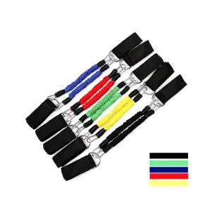 Covered Break-Resistant TPE Boxing Resistance Band and Leg Pull Resistance Rope Set