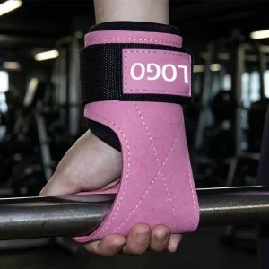 Cowhide Deadlift Fitness Resistance Band with Grip-Strength Palm Guard for Pull-Up Assistance