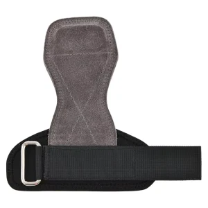 Cowhide Palm Protection Hand Grips with Wrist Support for Weightlifting and Pull-Ups
