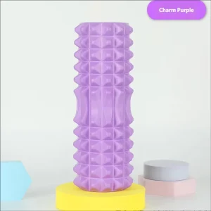 Crescent-Shaped EVA and PVC Foam Roller with Dual-Zone Leg Massage Design