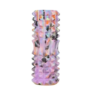 Crescent-Shaped EVA and PVC Yoga Pole Roller with Two-Zone Leg Massage Design