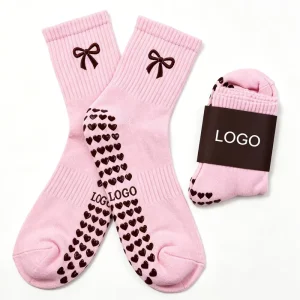 Crew Pilates Yoga Socks Non-Slip Breathable Mesh Unisex