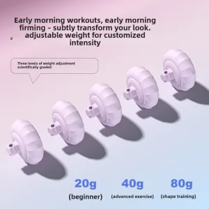 Cross border New Arrival Gentle V-line Contouring Tool Silent Facial Yoga Dumbbell Set PP Material
