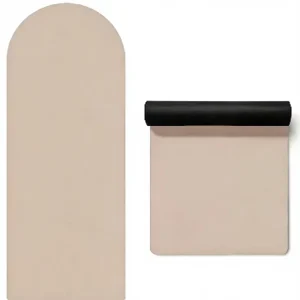 Curved Oval Non-Slip Sweat-Resistant Yoga Mat for Home Gym Pilates and Workouts OEM