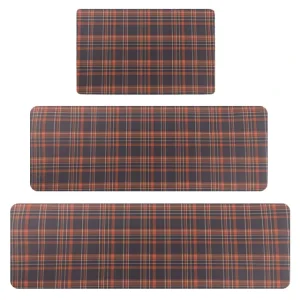 Cushioned Eco Friendly Printed Anti Fatigue Kitchen Floor Mat with High Density PVC Foam