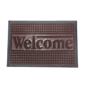 Cushioned Embossed Velour Recycled Tyre Waterproof Anti-Slip Reversible PET-Friendly Rubber Mats