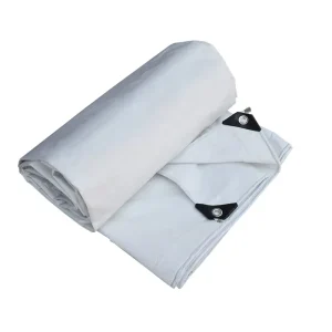 Custom 1000D Waterproof Heavy-Duty PVC Tarpaulin Roll, 340-610 GSM, Fireproof, for Tent and Truck Covers