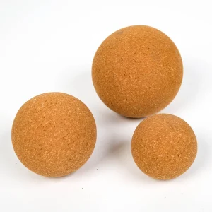 Custom 10cm Cork Massage Ball Set Eco-friendly Portable Yoga and Exercise Accessory