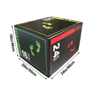 Custom 3-in-1 Soft High-Density EPE Foam Core PVC Jump Box 20″ 24″ 30″ Heights MMA CrossFit Exercise Fitness Training