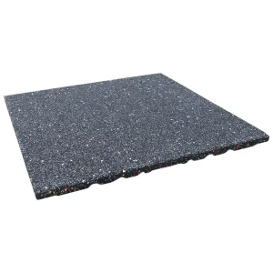 Custom 50×50 cm Rubber Anti-Slip Gym Flooring Mats, Easy Installation