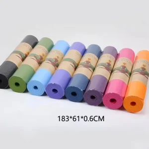 Custom 6mm TPE Yoga Mat for Boutique Club Branding
