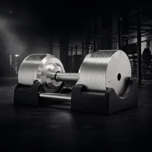 Custom Adjustable Dumbbell Set Home Strength Training 41.5kg Total Weight Electroplated Steel 1.5kg Incremental