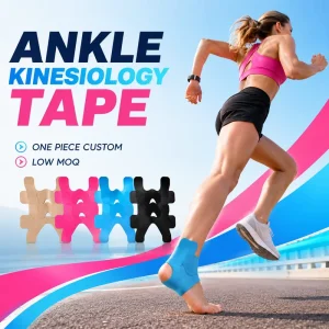 Custom Ankle Kinesiology Tape 5m Pre-Cut for Running and Sports Breathable Anti-Slip Support