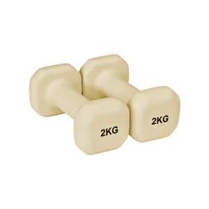 Custom Cast Iron Square and Neoprene Dumbbells for Pilates and Gym