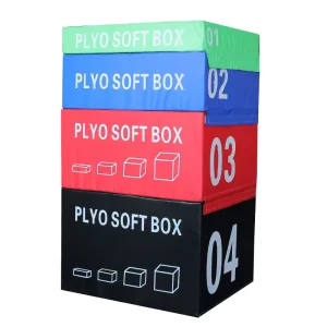 Custom Color 4-in-1 Soft Plyo Jump Box, 16/20/24/30 Inch, PVC EPE High Density, OEM Factory