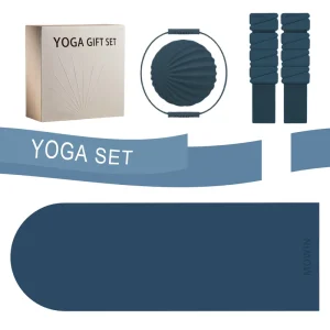 Custom Color 5mm PU Rubber Yoga Mat and Eco-Friendly Yoga Kit Set with Logo